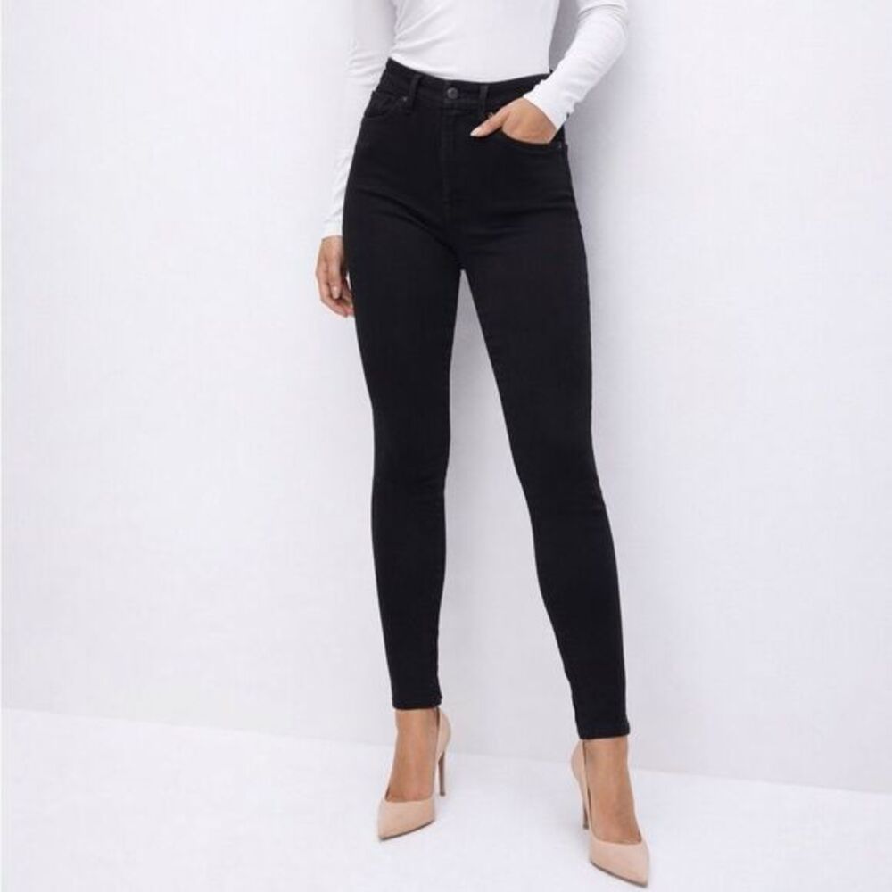 Good American Good Legs Skinny Jeans Women's 27 Black High Rise Stretch Fit